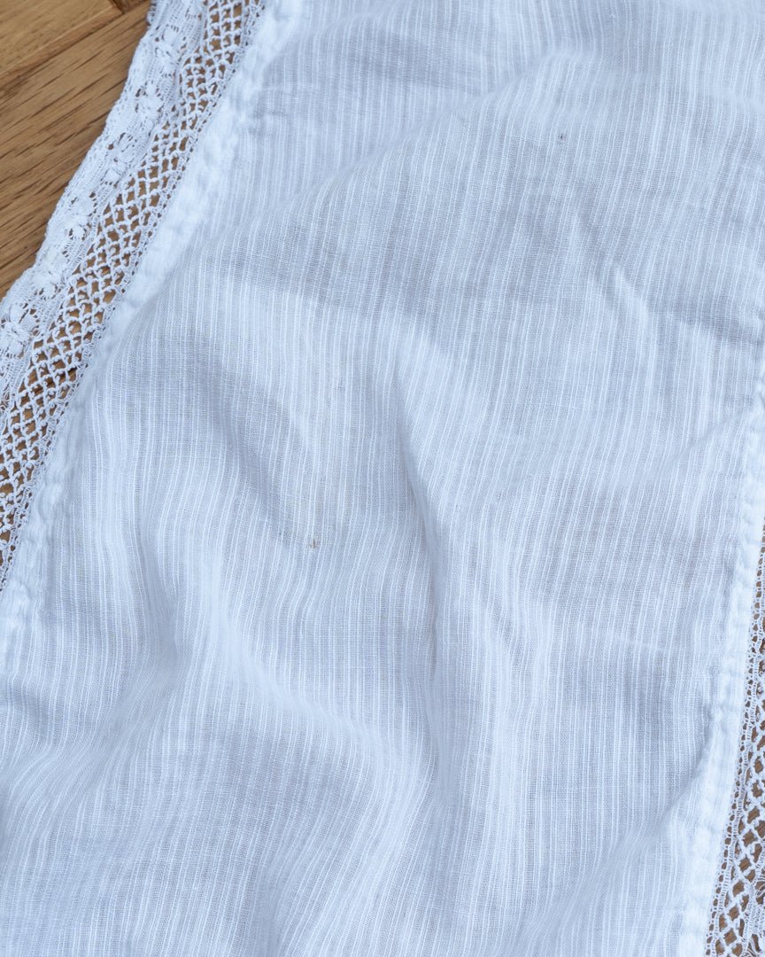 30's vintage cotton lace 1/2 apron - HEO tokyo vintage