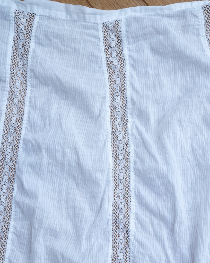 30's vintage cotton lace 1/2 apron - HEO tokyo vintage