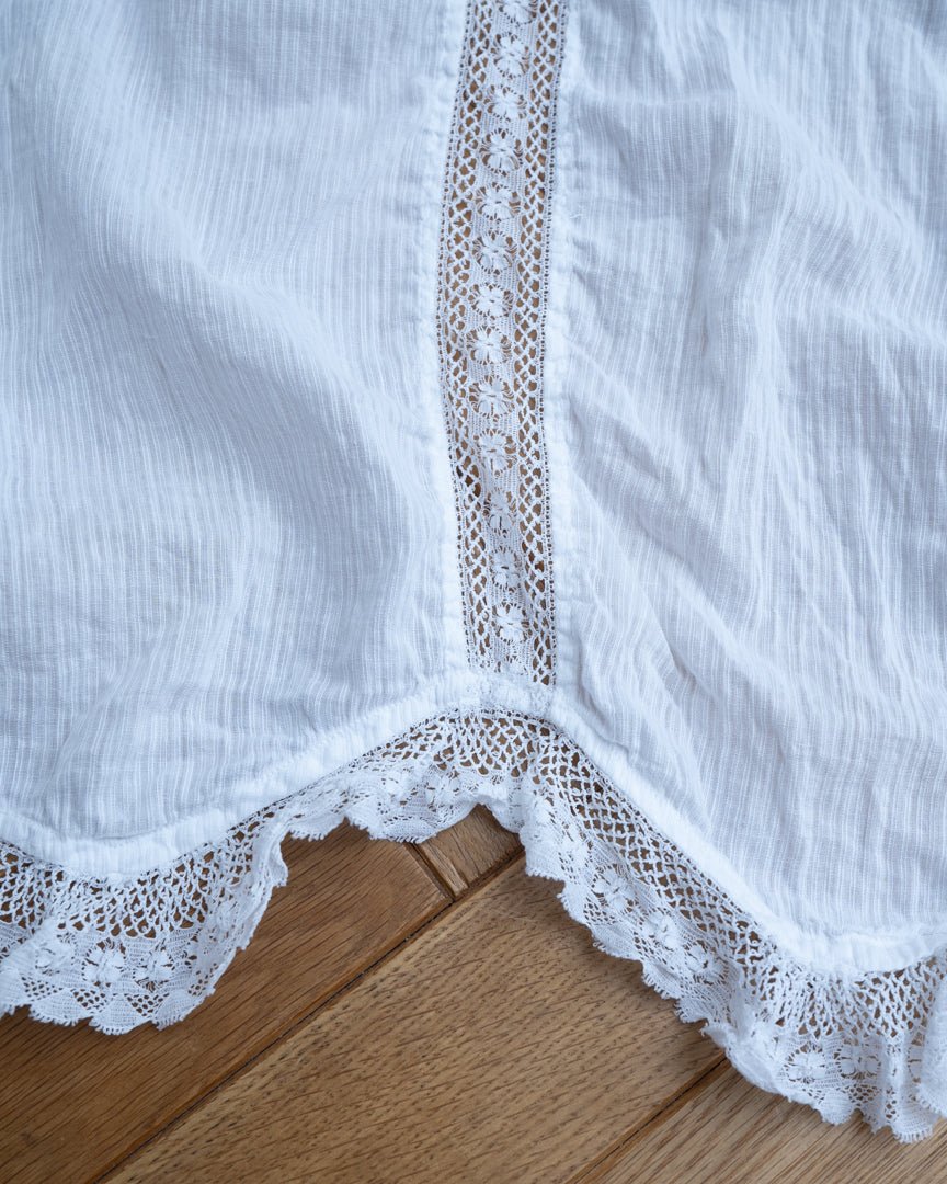 30's vintage cotton lace 1/2 apron - HEO tokyo vintage