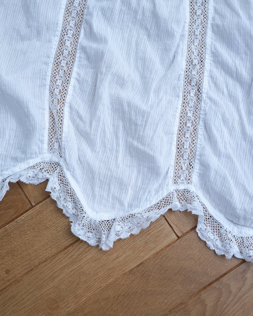 30's vintage cotton lace 1/2 apron - HEO tokyo vintage