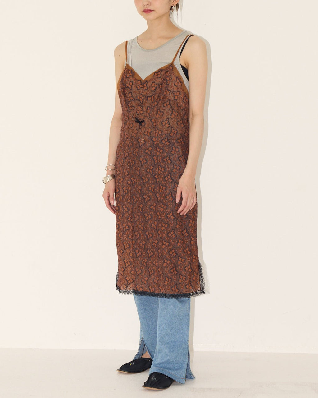 60s perlon slip dress - HEO tokyo vintage