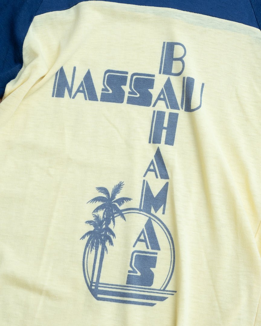 70s bahamas print Tee - HEO tokyo vintage