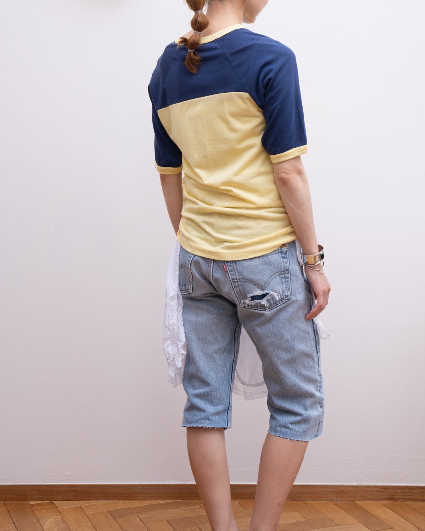 70s bahamas print Tee - HEO tokyo vintage
