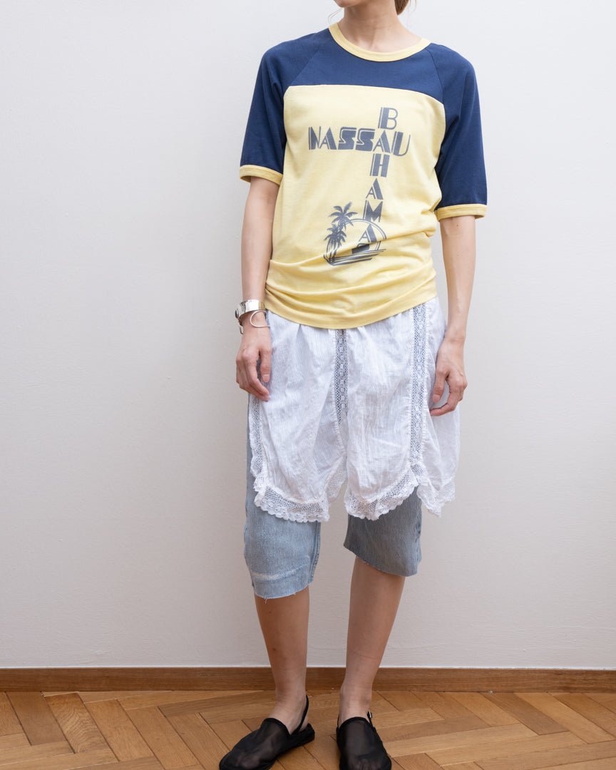 70s bahamas print Tee - HEO tokyo vintage