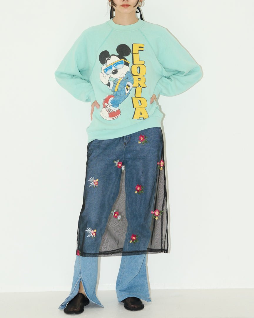 70's florida mickey sweat - HEO tokyo vintage