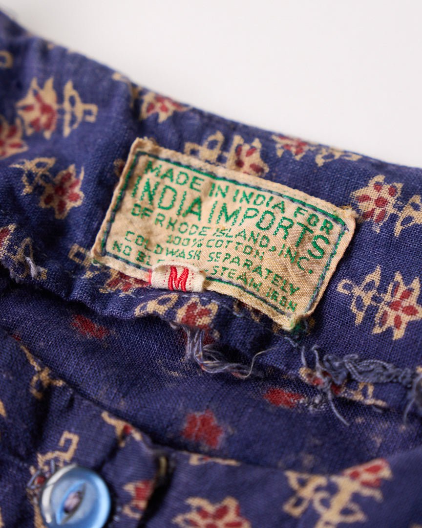 70s indiaimports kaftan blouse - HEO tokyo vintage