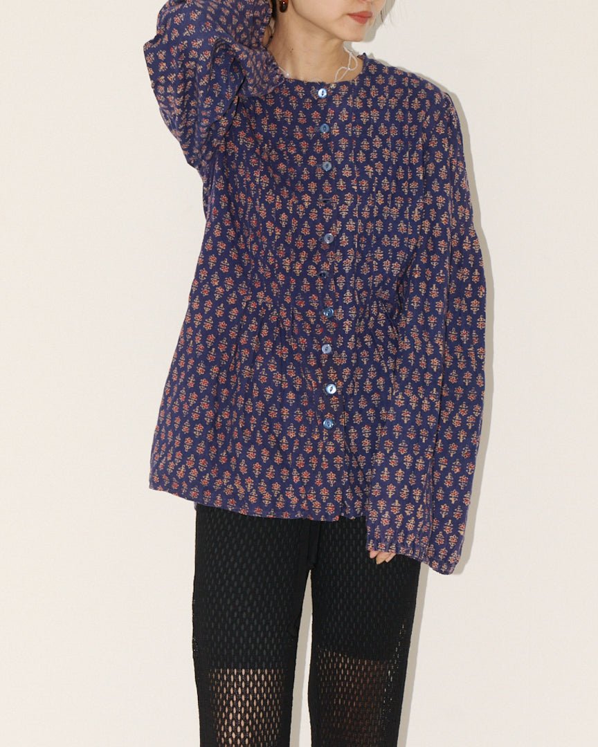 70s indiaimports kaftan blouse - HEO tokyo vintage