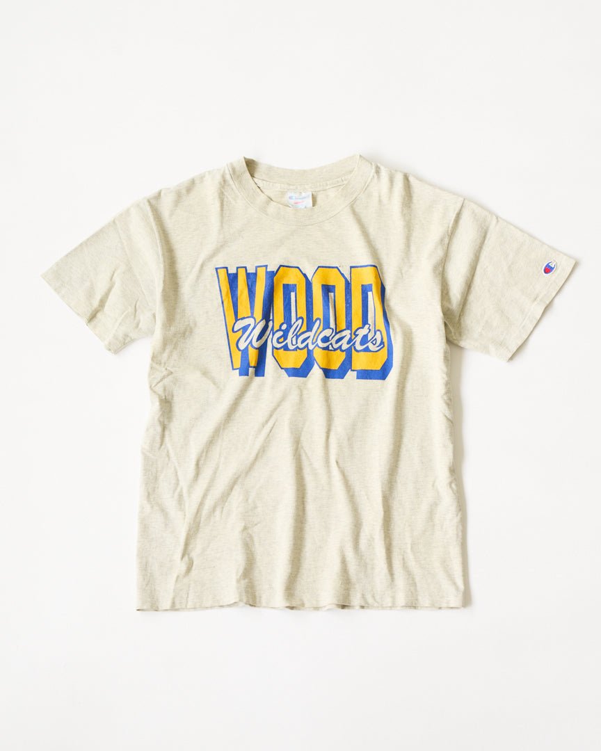 80s champion wood tee - HEO tokyo vintage