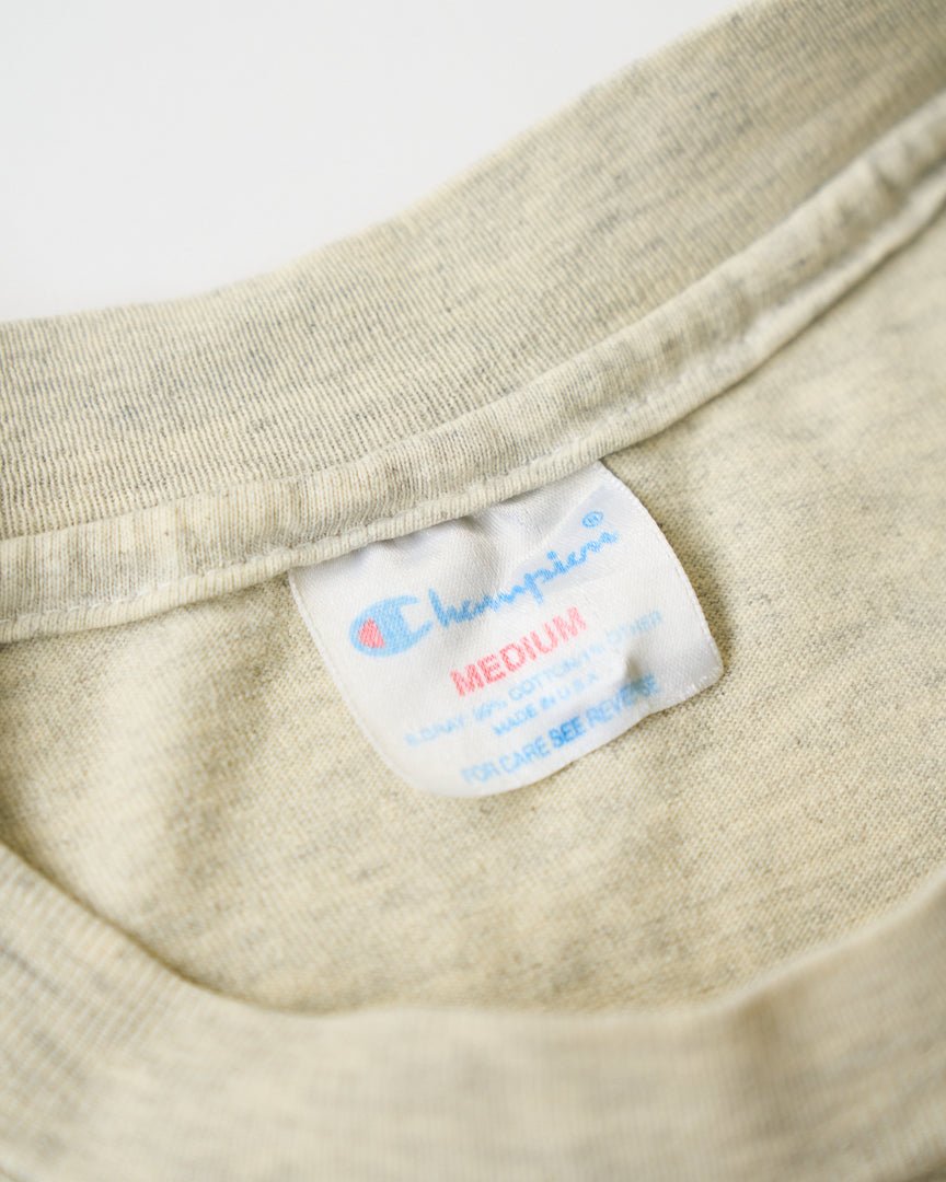 80s champion wood tee - HEO tokyo vintage
