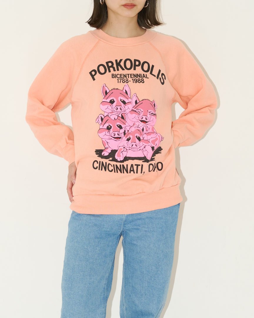 80's porkopolis sweat - HEO tokyo vintage