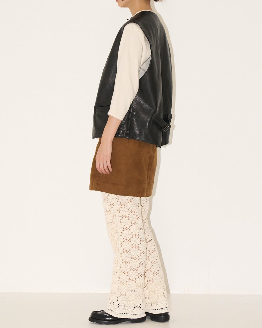 80's vintage leather vest - HEO tokyo vintage