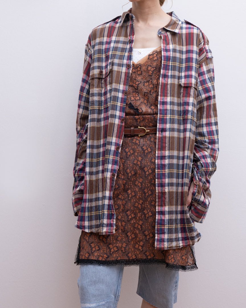 90s ralph lauren shirts checked shirt - HEO tokyo vintage