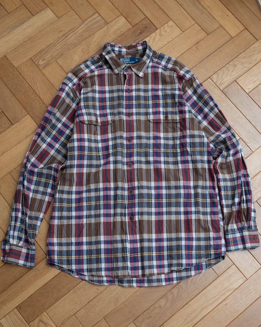 90s ralph lauren shirts checked shirt - HEO tokyo vintage