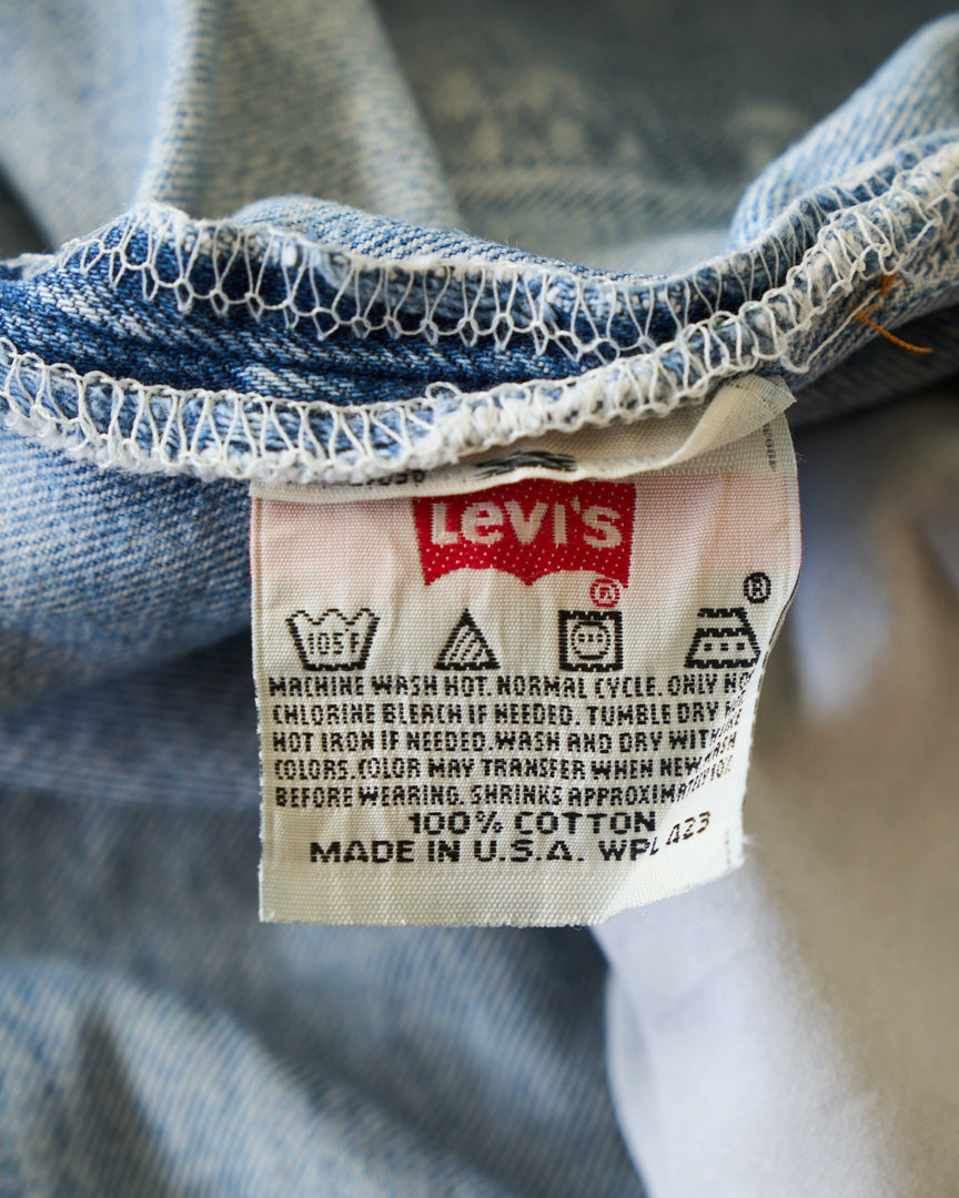 【Upcycle】90's levis 501xx denim capri pants
