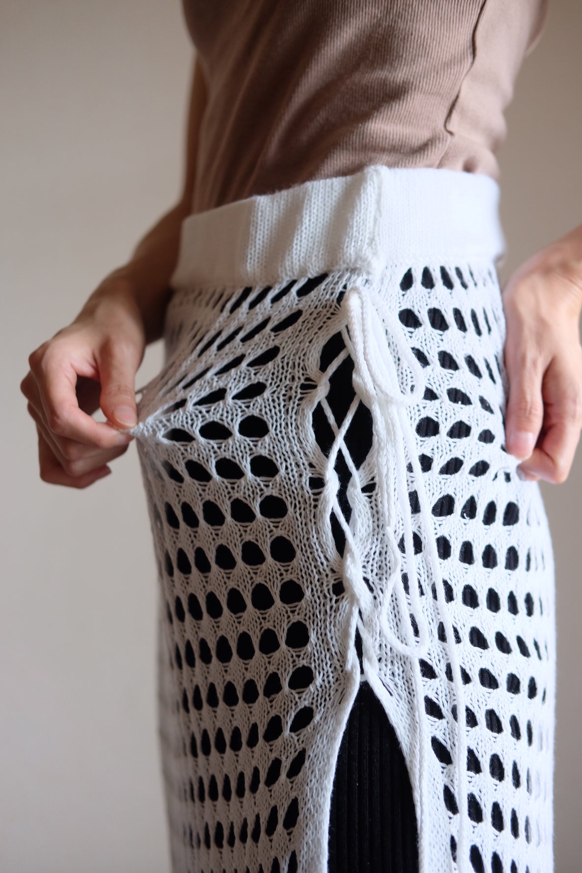 crochet knit skirts - HEO tokyo vintage