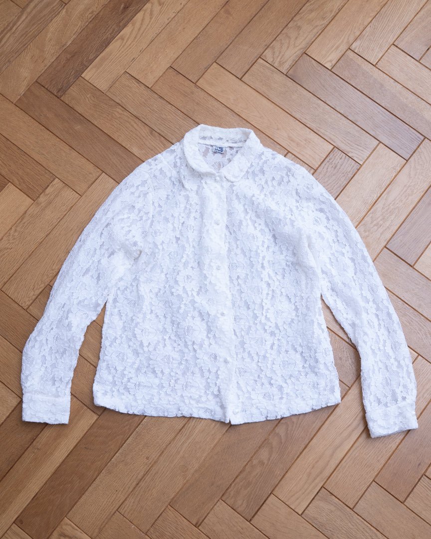 flench lace blouse - HEO tokyo vintage