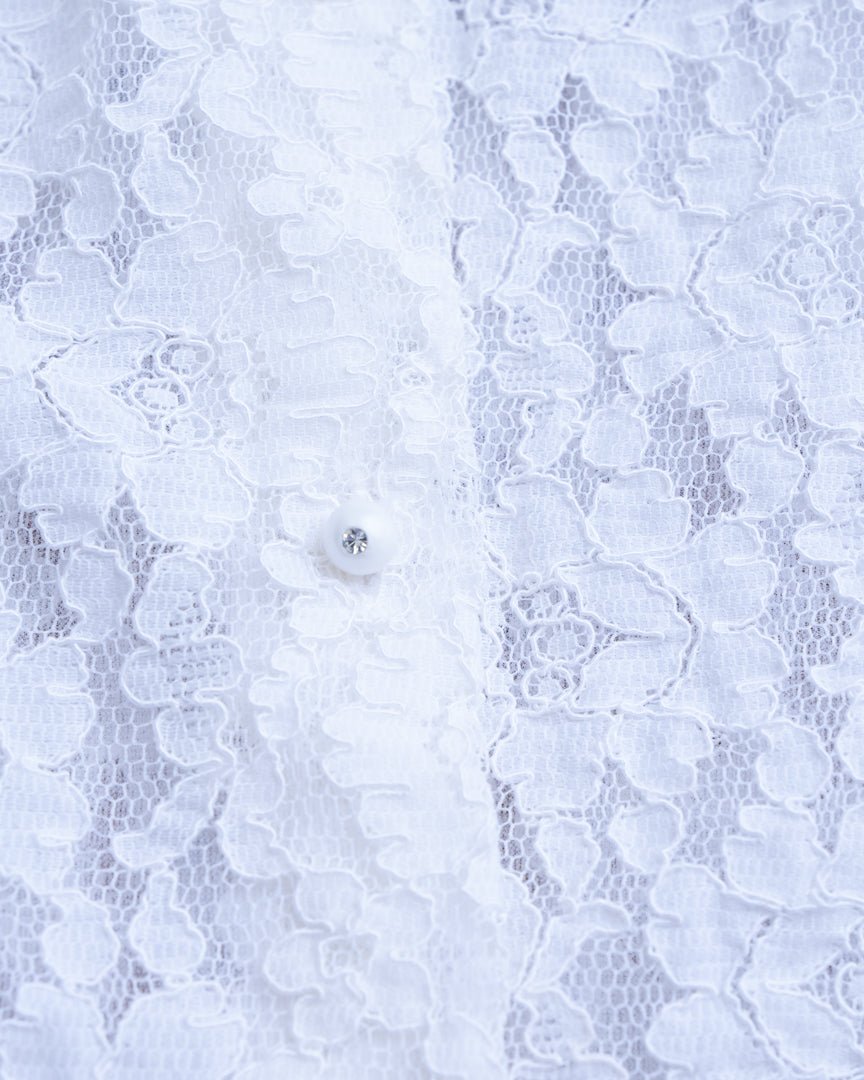 flench lace blouse - HEO tokyo vintage