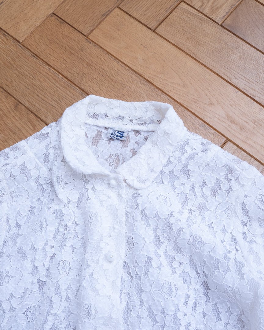 flench lace blouse - HEO tokyo vintage