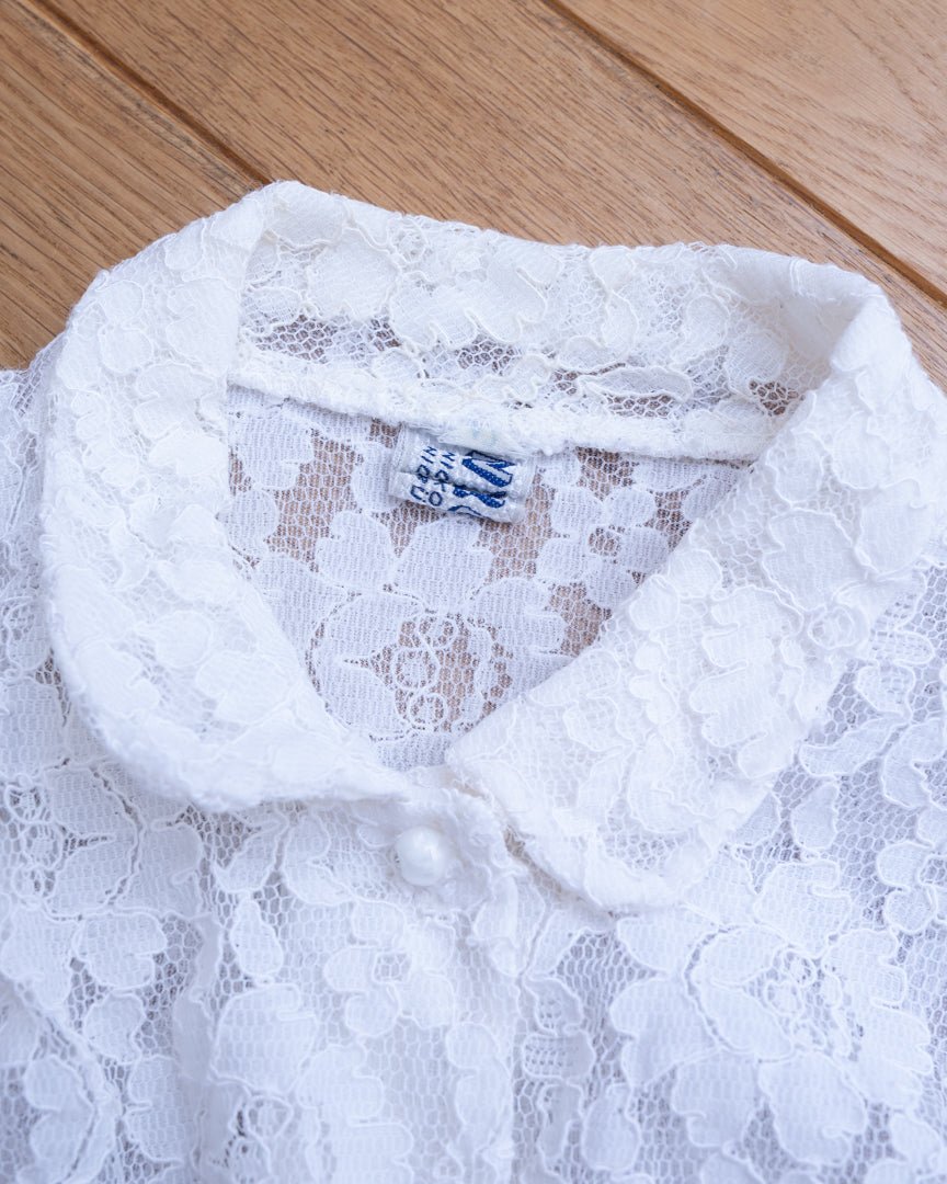 flench lace blouse - HEO tokyo vintage