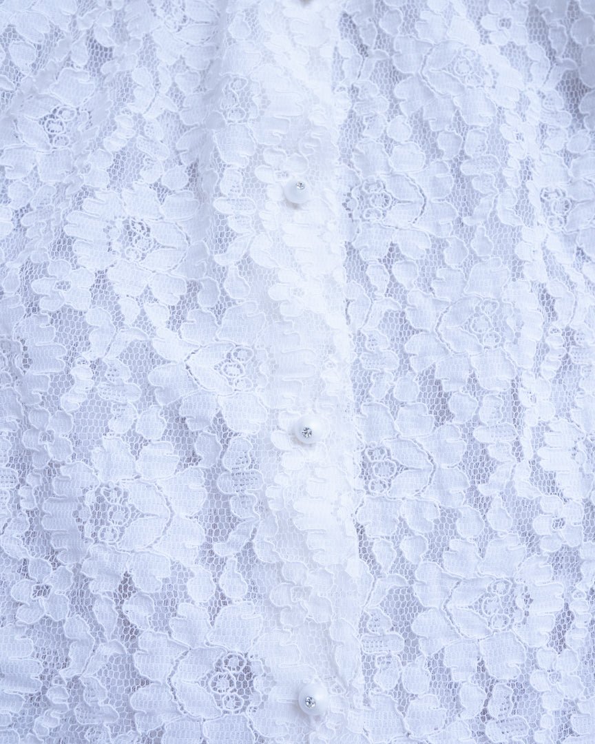 flench lace blouse - HEO tokyo vintage
