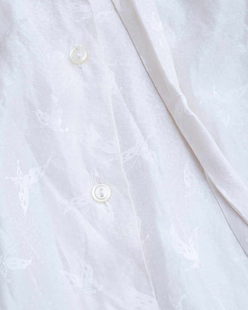 flench silk butterfly blouse - HEO tokyo vintage