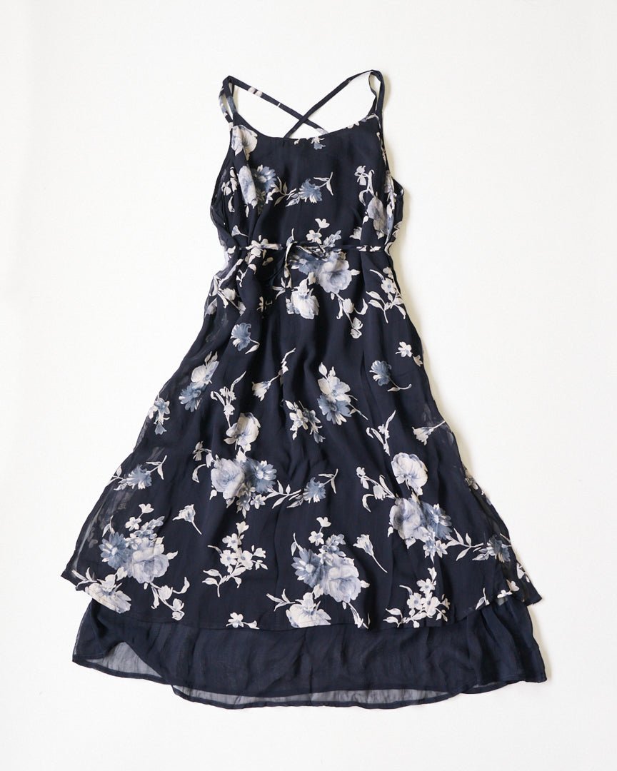 flower back cross dress - HEO tokyo vintage