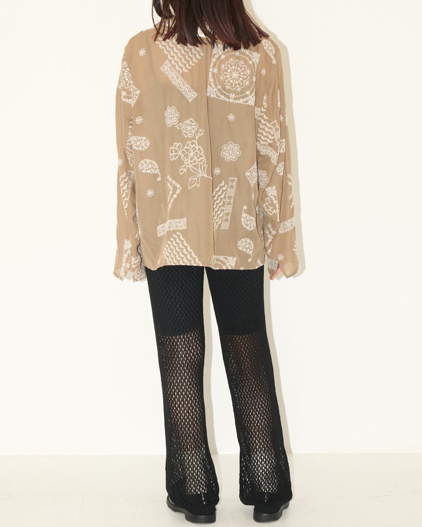 many embroidery blouse - HEO tokyo vintage