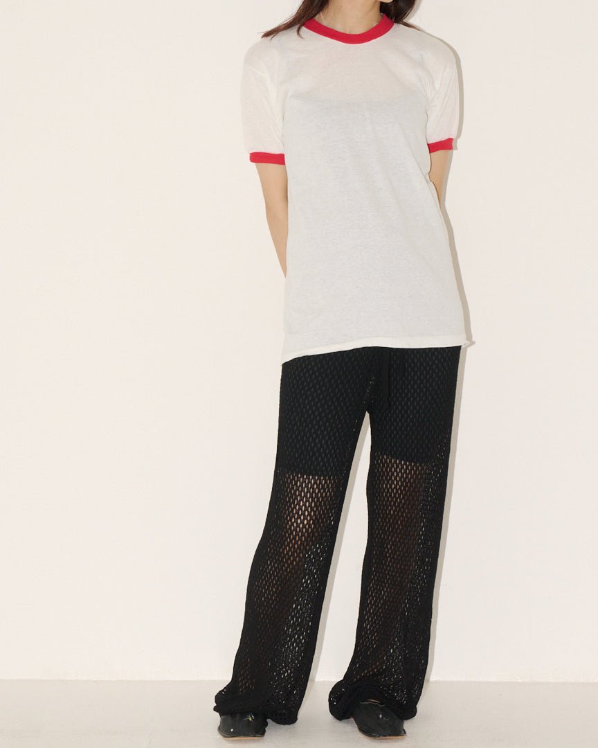 Message printed ringer tee - HEO tokyo vintage