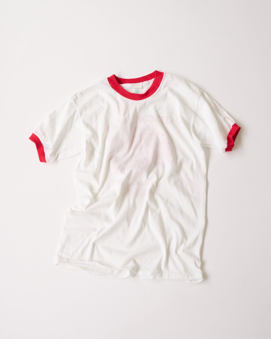 Message printed ringer tee - HEO tokyo vintage
