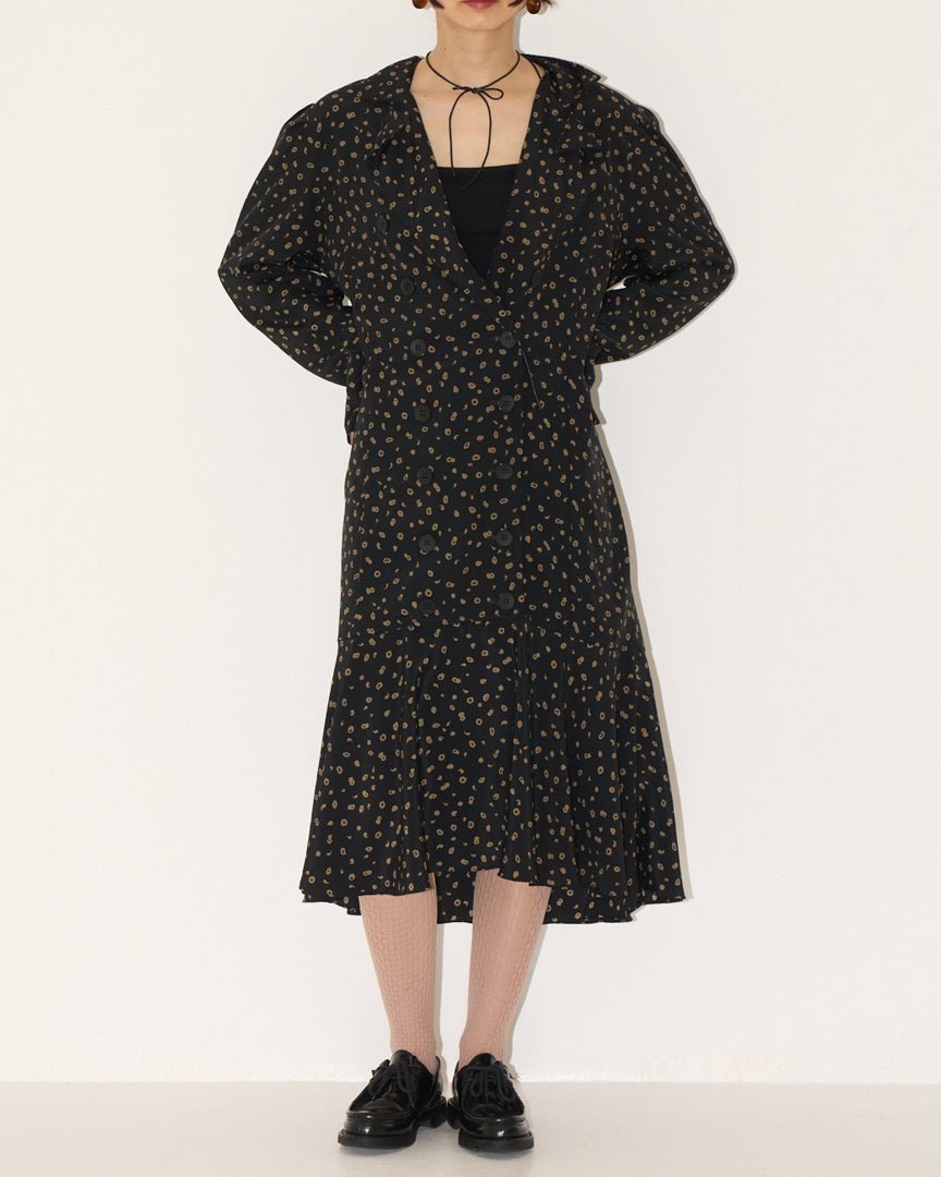 polka dot pattern dress - HEO tokyo vintage