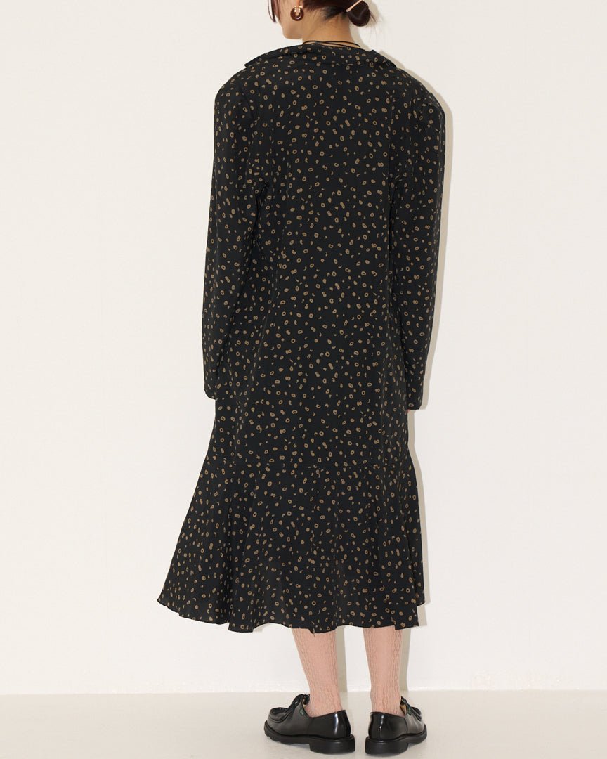 polka dot pattern dress - HEO tokyo vintage