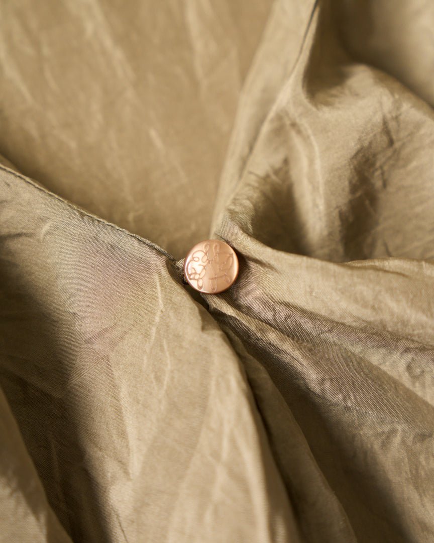 silk frill blouse - HEO tokyo vintage