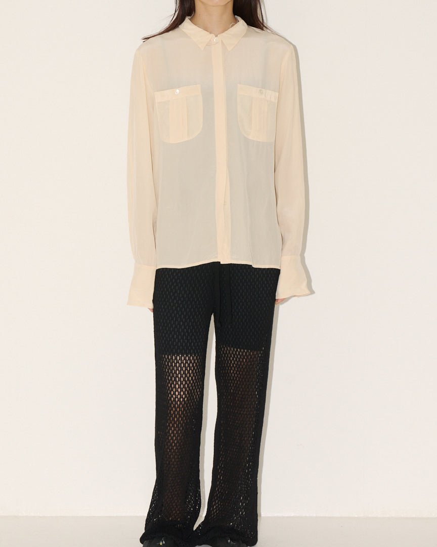 talbots silkchiffon blouse - HEO tokyo vintage