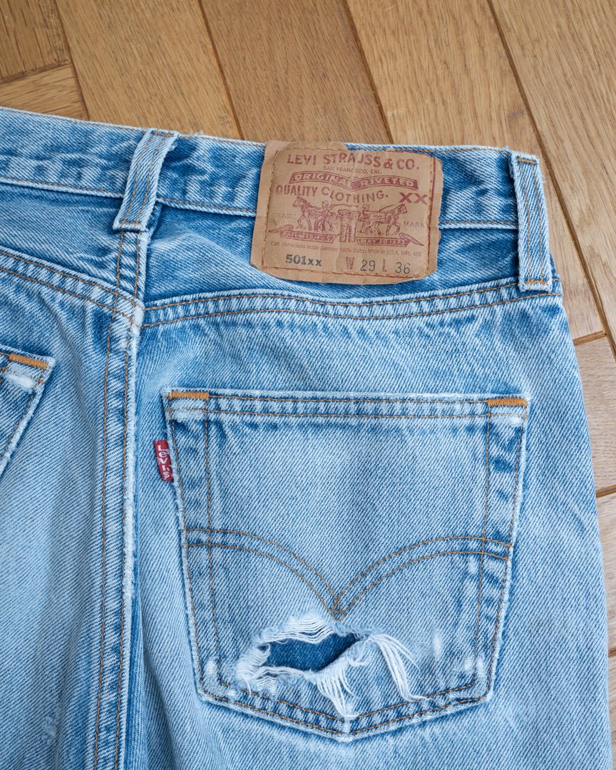 【Upcycle】90's levis 501xx denim capri pants - HEO tokyo vintage