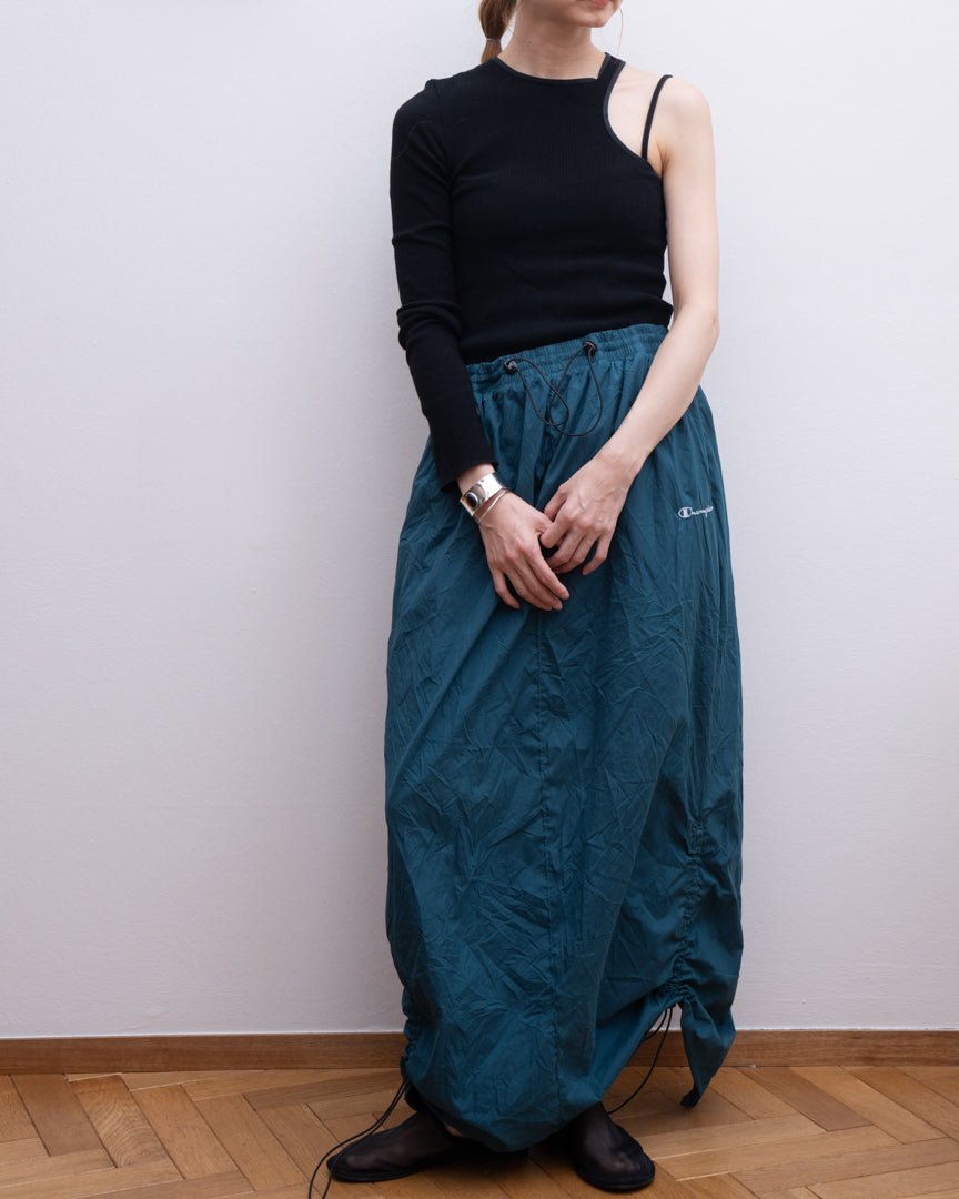 【Upcycle】champion skirts (blue green) - HEO tokyo vintage