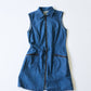 zip denim dress - HEO tokyo vintage