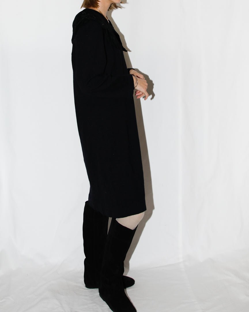 70's big collar mini dress - HEO tokyo vintage