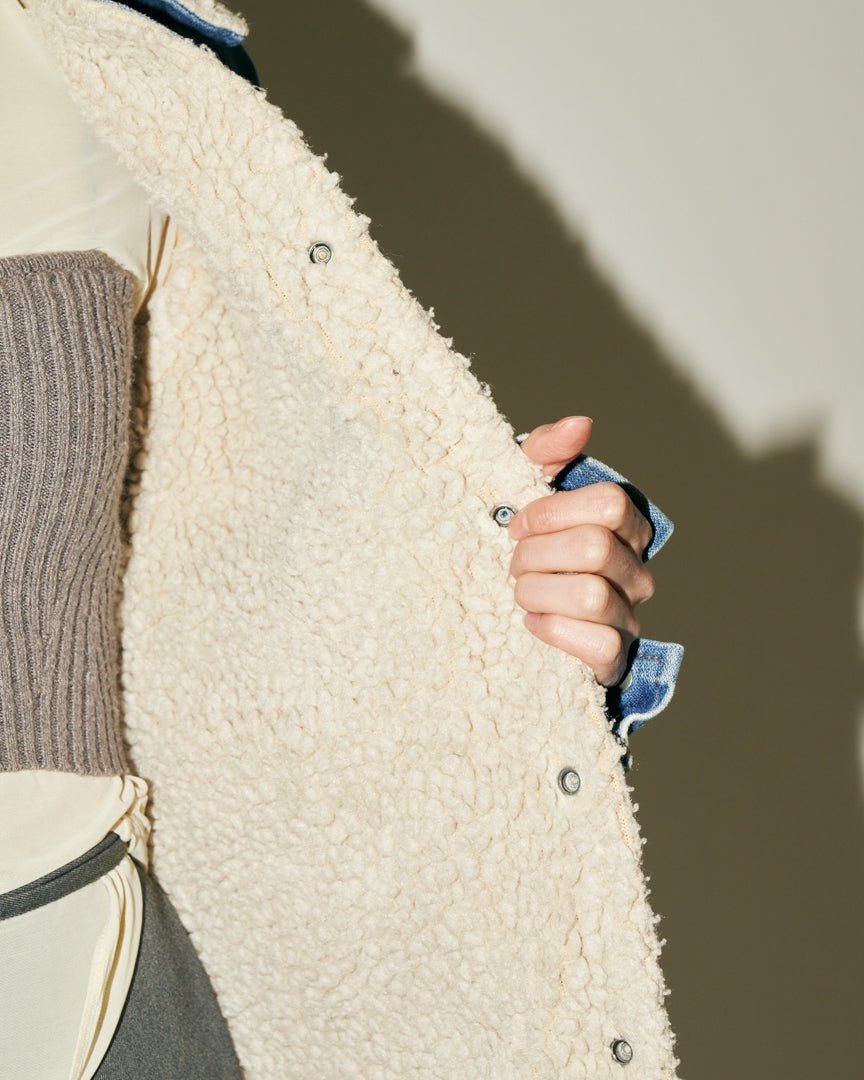 70's wrangler boa denim jacket - HEO tokyo vintage