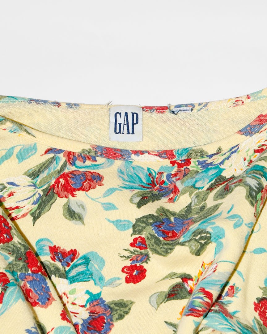 80-90's gap flower sweat - HEO tokyo vintage