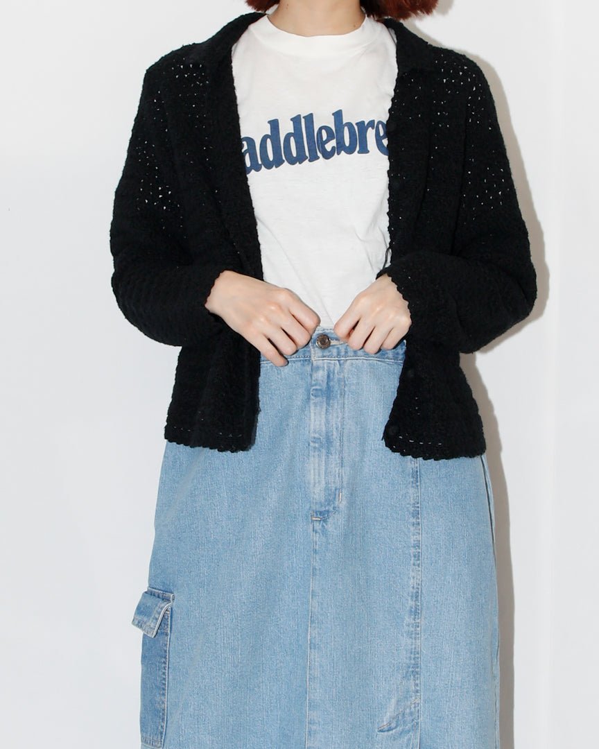 90's crochet knit jacket - HEO tokyo vintage