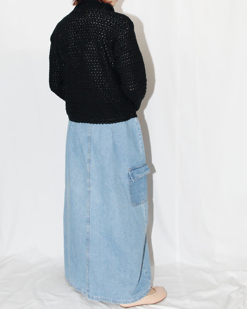 90's crochet knit jacket - HEO tokyo vintage