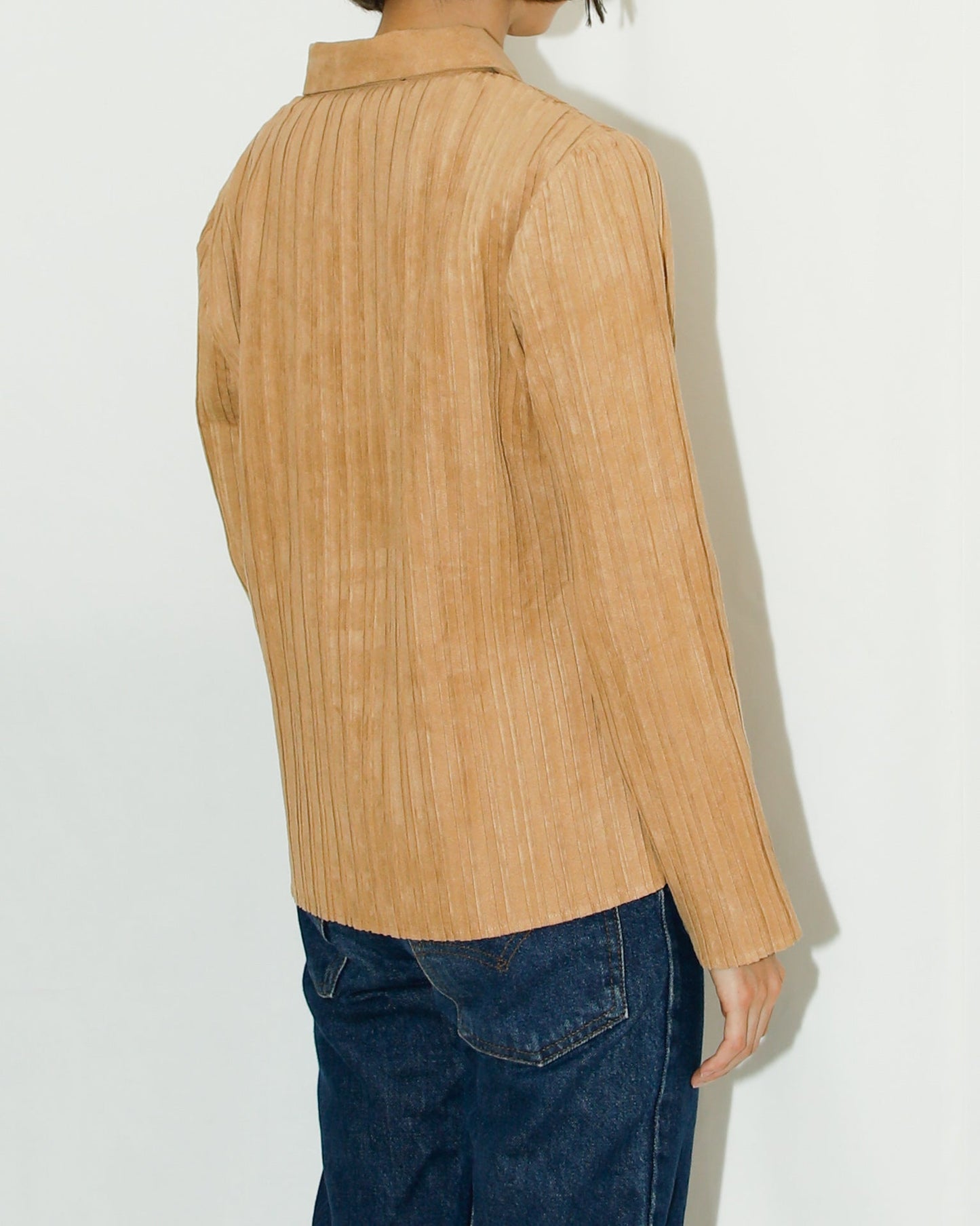 Fake Suede Blouse - HEO