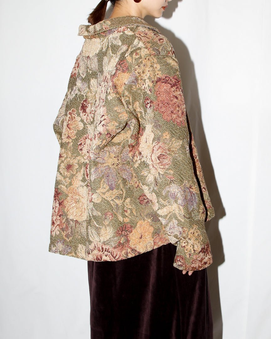 flower jacquard weave jacket - HEO