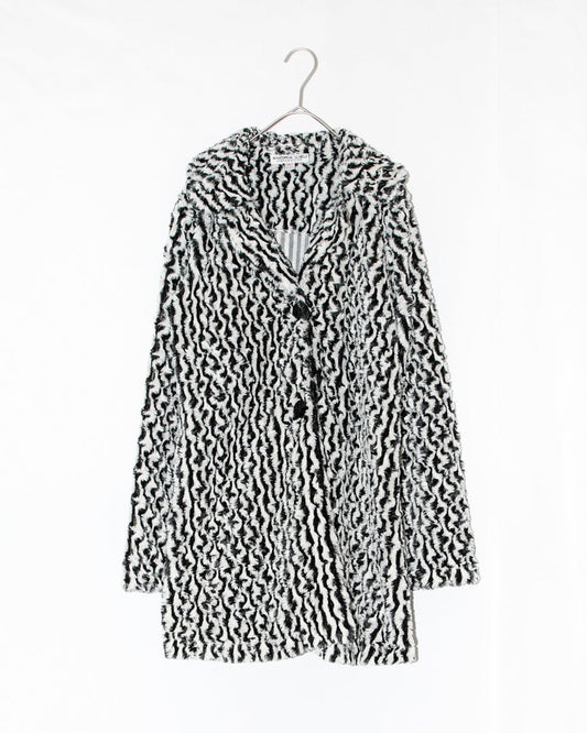 fluffy long jacket - HEO tokyo vintage