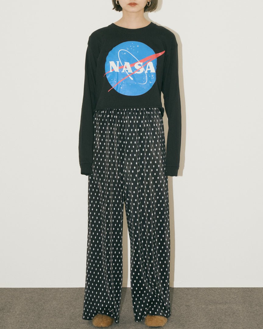 NASA cropped long tee - HEO tokyo vintage