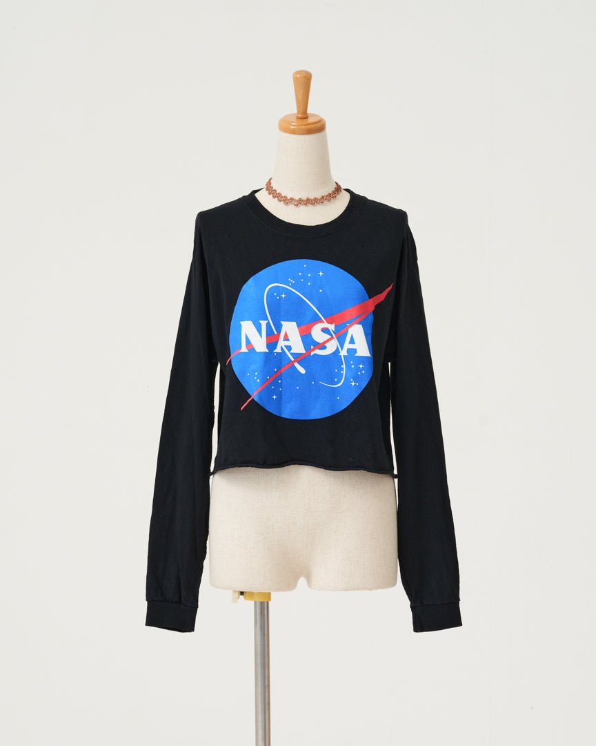 NASA cropped long tee - HEO tokyo vintage