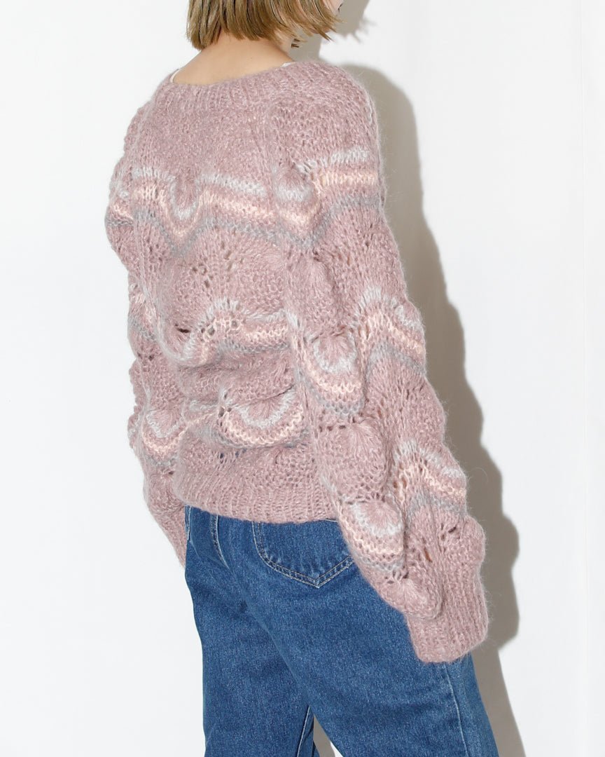 Shell Knitting Loose Sleeve Knit - HEO tokyo vintage