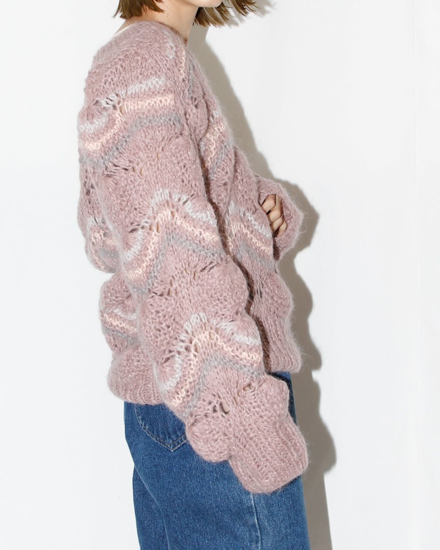 Shell Knitting Loose Sleeve Knit - HEO tokyo vintage