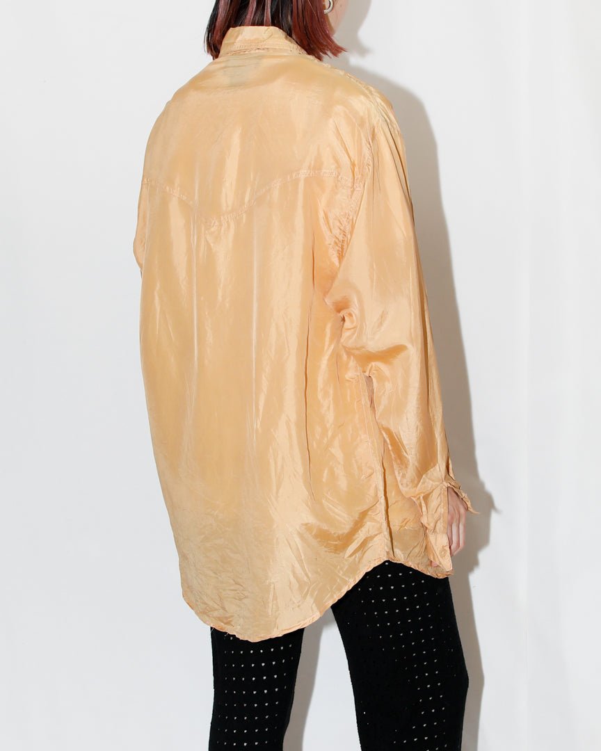 silk fringe blouse - HEO tokyo vintage