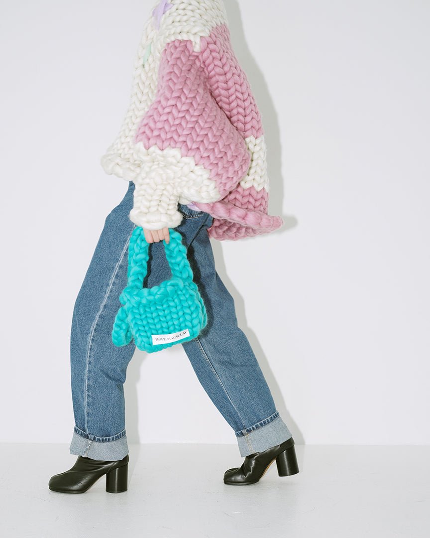 Spearmint Colossal Knit Crossbody - HEO